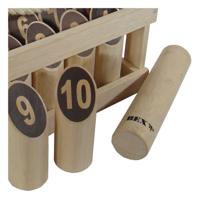 Kubb Number original rubber hout in houten kist Kubb Number original rubber hout in houten kist