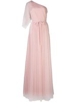 Marchesa Notte Bridesmaids robe volantée à design une épaule - Rose