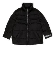 DSQUARED2 KIDS doudoune à logo imprimé - Noir