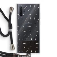 Hipster stripes: Samsung Galaxy Note 10 Plus Transparant Hoesje met koord