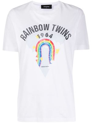 DSQUARED2 t-shirt à imprimé graphique - Blanc