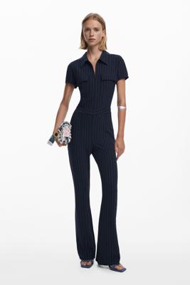 Overall met krijtstreep - BLUE - L