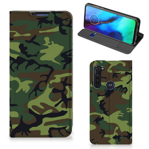 Motorola Moto G Pro Hoesje met Magneet Army Dark