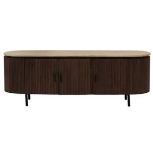 Giga Meubel - Tv-Meubel Travertin 160cm - Bruin - 160x40x55cm