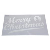 Kerst raamsjabloon - Merry Christmas plaatjes - 54 cm - raamdecoratie - raamversiering