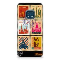 Nokia XR20 | Silliconen Back Cover | Postzegels
