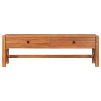 The Living Store Houten TV-meubel - Teakhout - 120 x 40 x 45 cm - Rustiek design