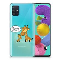 Samsung Galaxy A51 Telefoonhoesje met Naam Giraffe