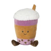Knuffel boba tea - multikleur - 14x20 cm Knuffel boba tea - multikleur - 14x20 cm