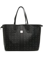 MCM sac cabas Liz en cuir à logo imprimé - Noir