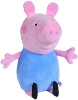Simba knuffel Peppa Pig George junior 31 cm pluche roze/blauw - thumbnail