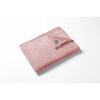 LINNICK Flanel Fleece Deken Croco - roze - 140x200cm - thumbnail
