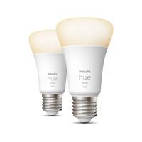 Philips Hue STANDAARDLAMP A60 E27 2-pack ZACHTWIT LICHT