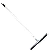 Vloertrekker/douchetrekker - metaal/natuurrubber - breedte 44 cm - steel 80 tot 130 cm - wit Vloertrekker/douchetrekker - metaal/natuurrubber - breedte 44 cm - steel 80 tot 130 cm - wit