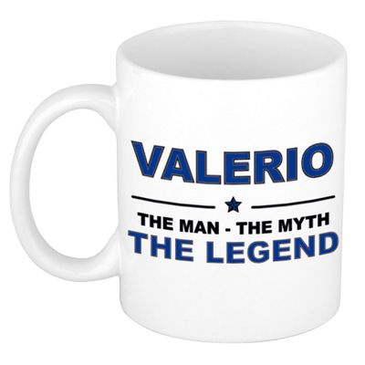 Valerio The man, The myth the legend collega kado mokken/bekers 300 ml