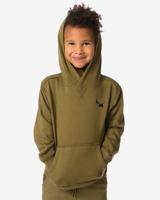 HEMA Takkie kinderhoodie sweatstof olijf (olijf)