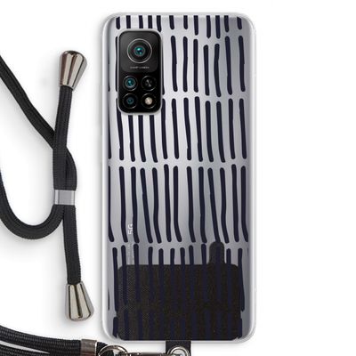 Moroccan stripes: Xiaomi Mi 10T 5G Transparant Hoesje met koord
