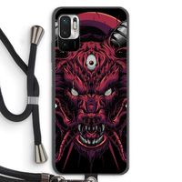 Hell Hound and Serpents: Xiaomi Redmi Note 10 5G Transparant Hoesje met koord