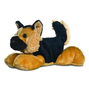 Aurora Pluche herdershond knuffel - 20 cm - Honden knuffels - Knuffeldieren honden speelgoed