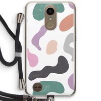 Memphis Shapes: LG K10 (2017) Transparant Hoesje met koord