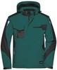 James & Nicholson JN824 Craftsmen Softshell Jacket -STRONG- - Dark-Green/Black - 3XL - thumbnail