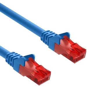 Cat 6 - U/UTP - Netwerkkabel - Patchkabel - Internetkabel - 10 Gbps - 1 meter - Blauw - Allteq