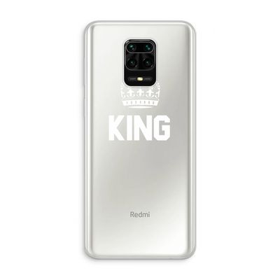 King zwart: Xiaomi Redmi Note 10 Lite Transparant Hoesje