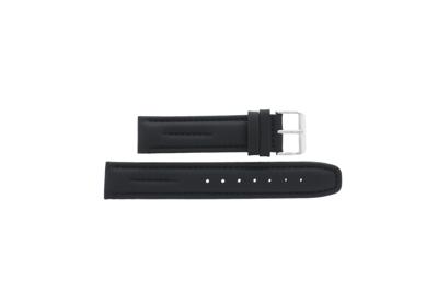 Horlogeband Universeel G180 Leder Zwart 20mm