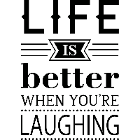 Life is better when - Muursticker