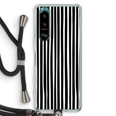 Stripes: Sony Xperia 5 III Transparant Hoesje met koord