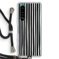 Stripes: Sony Xperia 5 III Transparant Hoesje met koord