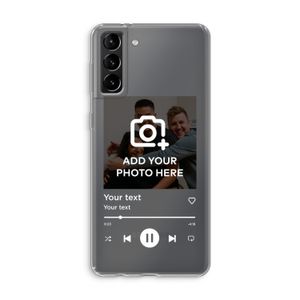 Music Player: Samsung Galaxy S21 Plus Transparant Hoesje