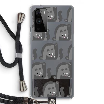 Cats: OnePlus 9 Pro Transparant Hoesje met koord