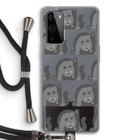 Cats: OnePlus 9 Pro Transparant Hoesje met koord
