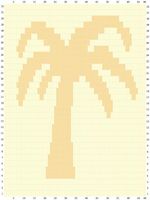 Sunarts doe het zelf pakket model Luxe palmboom 100 x 232 cm artikelnummer D394 - thumbnail