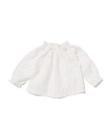 HEMA Baby T-shirt broiderie gebroken wit (gebroken wit)