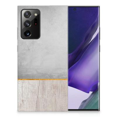 Samsung Galaxy Note20 Ultra | Bumper Hoesje | Wood Concrete