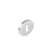 Intersteel rozet met sleutelgat - rond - nokken - RVS geborsteld - thumbnail