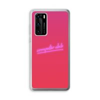 Vice Glow: Huawei P40 Transparant Hoesje Vice Glow: Huawei P40 Transparant Hoesje