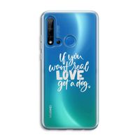 Partner in crime: Huawei P20 Lite (2019) Transparant Hoesje