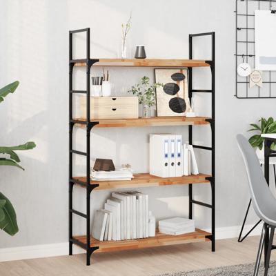 Wandschappen 3 st zwevend olieafwerking 100x30x4 cm acaciahout