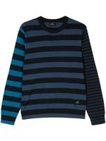 PS Paul Smith pull en coton à rayures - Noir