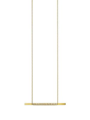Shihara collier Bar 02 en or 18ct pavé de diamants
