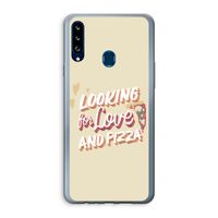 Pizza is the answer: Samsung Galaxy A20s Transparant Hoesje
