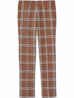 Burberry pantalon de costume à carreaux - Marron - thumbnail