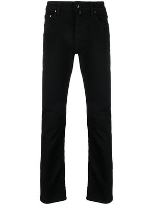 Jacob Cohën jean slim à patch logo - Noir