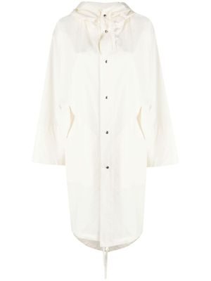 Jil Sander manteau à logo imprimé - Tons neutres