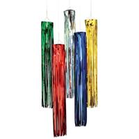Feest hanger - L80 cm - groen - glitter - kunststof - disco/seventies - feestversiering