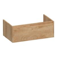 Brauer Hope - Onderkast - 80 cm - met 1 Softclose Lade Greeploos en 1 Sifon Uitsparing - Forest Tan