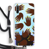 Hands dark: Huawei P Smart Pro Transparant Hoesje met koord